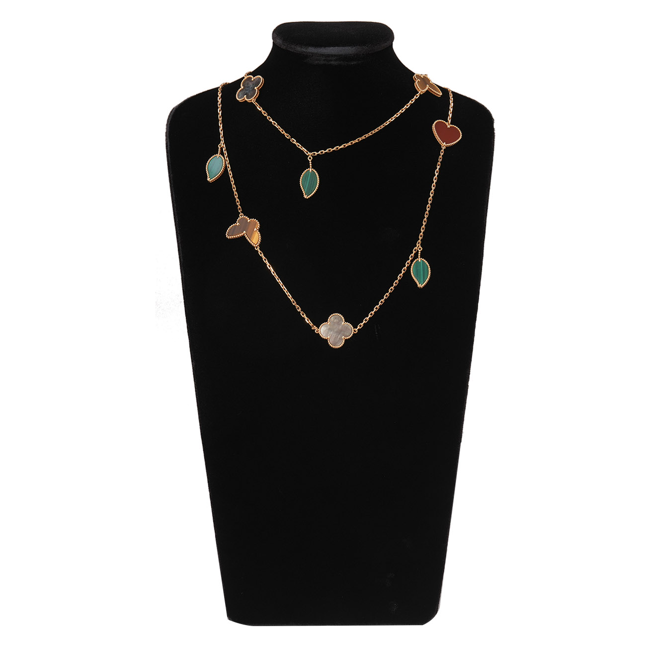 VAN CLEEF & ARPELS(USED)반클리프 12모티브 럭키 알함브라 롱 네크리스